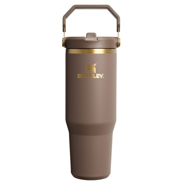 Stanley 30 oz. IceFlow 2.0 Flip Straw Tumbler; ESPRESSO GOLD - Picture 1 of 3
